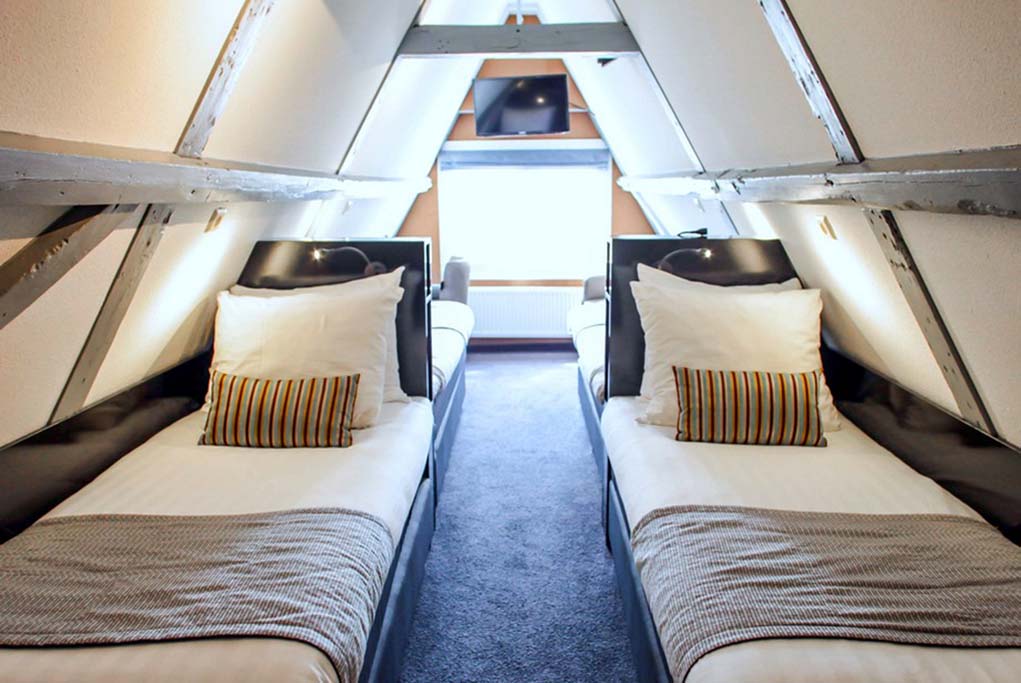 Attic Quad Room with limited lift access