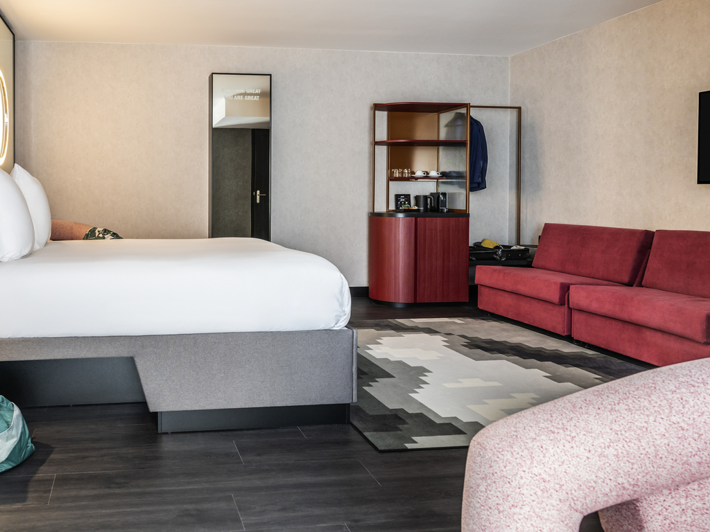 Deluxe Room with 1 queen bed and 1 double sofa bed